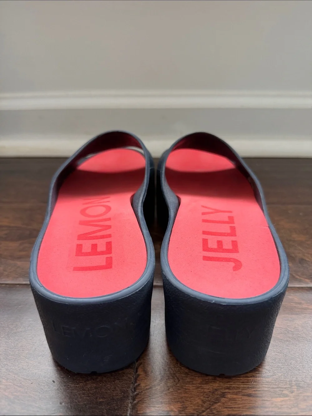 Lemon Jelly navy blue Platform Sandals 38 - Picture 3 of 5